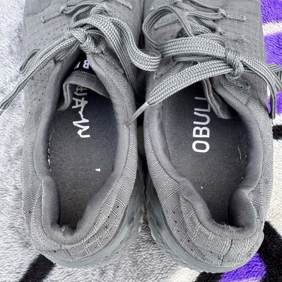 Size M7.5/W9 - NoBull Shoes Gray Ripstop Runner Training Gym Sneakers‎ CrossFit - Picture 4 of 9